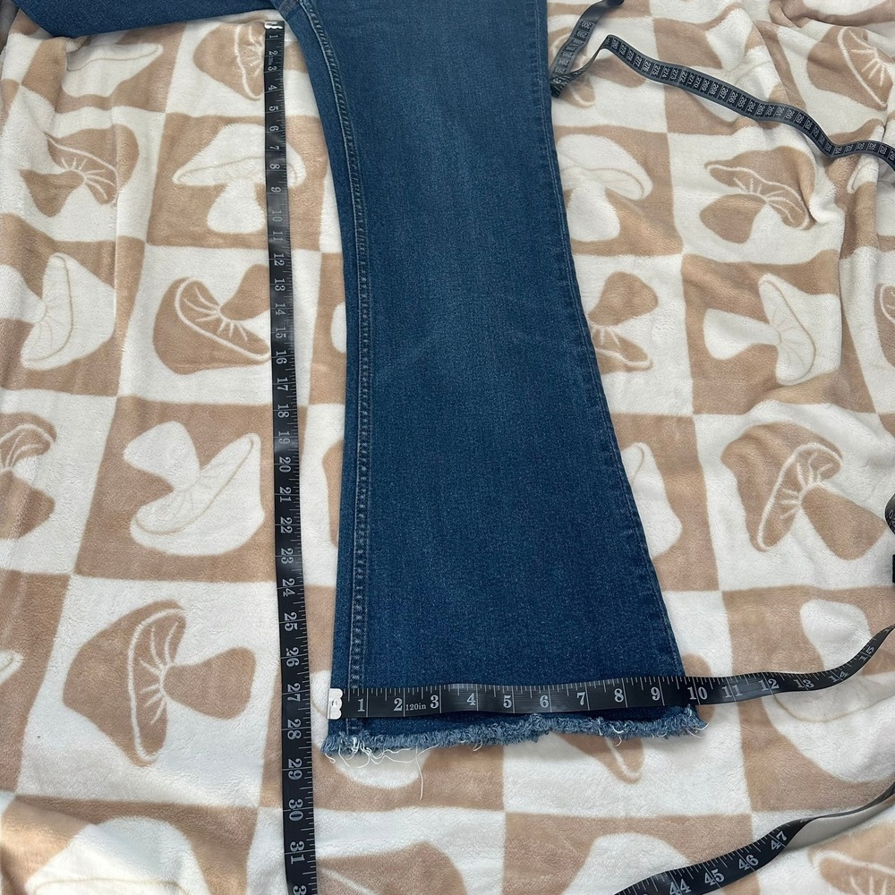 Anthropologie Pilcro High-Rise Trouser Bootcut Jeans Medium Wash Denim Size 31 - Picture 8 of 13